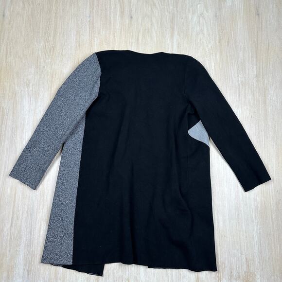 Ann Taylor Color Block Longline Knit Modern Office Casual Sweater Coat Small - Picture 6 of 14